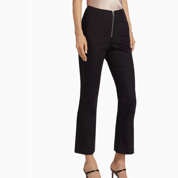 NWT cinq à sept Loren Pant Black Denim Size 2 - Picture 1 of 11